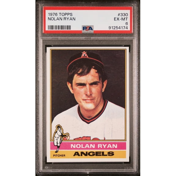 Graded 1976 Topps Nolan Ryan #330 PSA 6 Baseball Card