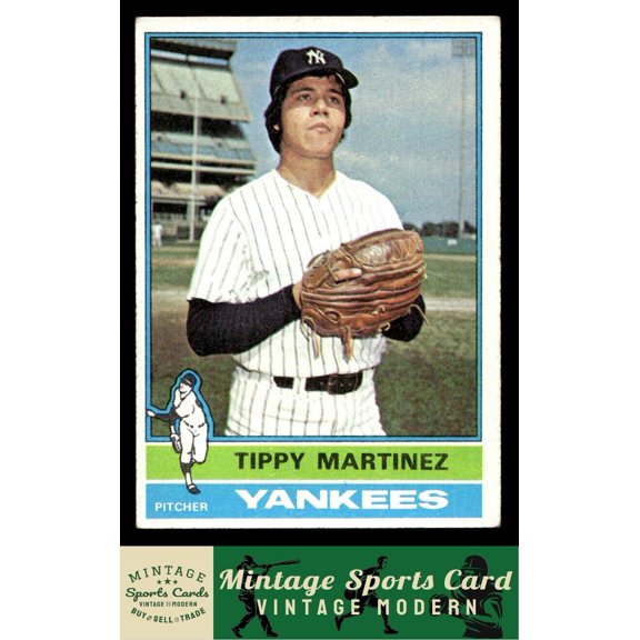 1976 Topps Tippy Martinez RC #41 New York Yankees Baseball Card
