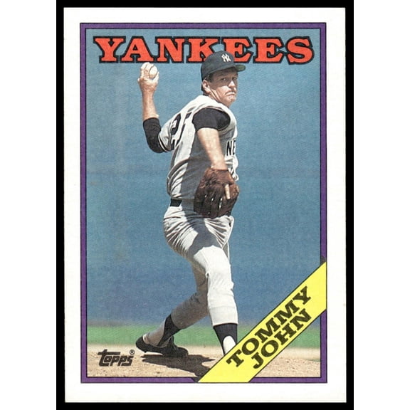 1976 Topps Tommy John #61 New York Yankees MLB Baseball Trading Card