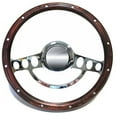 thumbnail image 1 of 1977 1978 1979 Chevy C-Series Suburban Blazer Chrome & Wood Steering Wheel Kit, 1 of 1