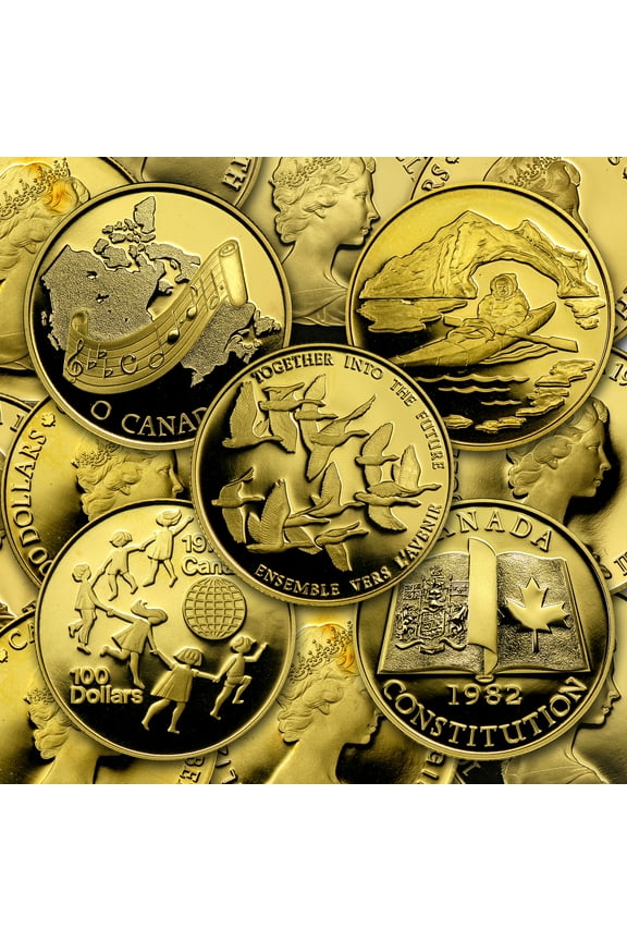 1977-1986 Canada 1/2 oz Proof Gold $100 (Random Year)