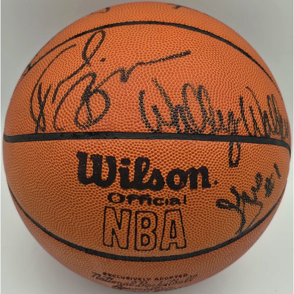 1977-78 Seattle Supersonics Team Autographed Wilson Official NBA Leather Game Ball Basketball With 11 Signatures Including Fred "Downtown" Brown Beckett BAS #AE31355