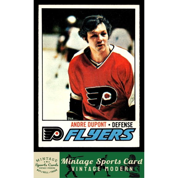 1977-78 Topps Andre Dupont #164 Philadelphia Flyers Hockey Card