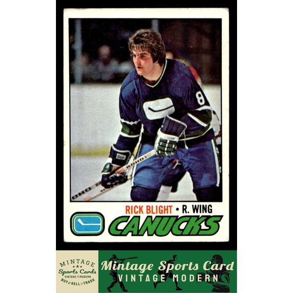 1977-78 Topps Rick Blight Vancouver Canucks #259 Hockey Card