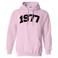thumbnail image 1 of 1977 College Style Hoodie Sweatshirt Unisex 3X-Large Pink, 1 of 5