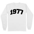 thumbnail image 1 of 1977 College Style Long Sleeve Shirt Unisex Large White, 1 of 5