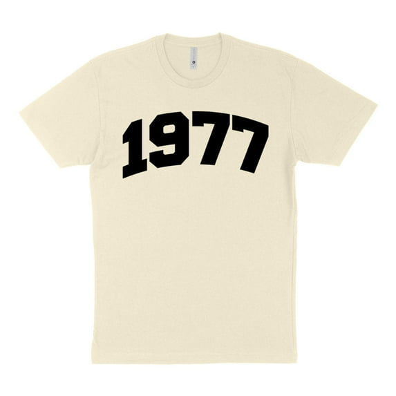 1977 College Style Shirt Unisex 4X-Large Natural
