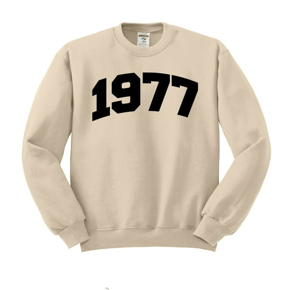 1977 College Style Sweatshirt Unisex 3X-Large Sand