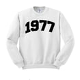 thumbnail image 1 of 1977 College Style Sweatshirt Unisex Large White, 1 of 5
