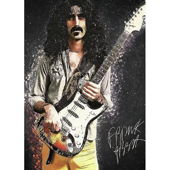 1977 FRANK ZAPPA POSTER WALL ART RE -PRINT ORIGINALLY IN WATERCOLOR es 11 x 17 Inch Poster