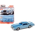 thumbnail image 1 of 1977 Lincoln Continental Mark V Medium Blue Metallic With Blue Interior Luxury Cruisers Limited Edition To 16206 Pieces Worldwide 1/64 Diecast Model Car By Autoworld 64332-awsp079a, 1 of 4