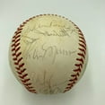 1977 NY Yankees World Series Champs Team Signed Baseball Thurman Munson