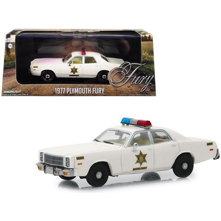 グリーンライト　1977 PLYMOUTH FURY 警察車両 1/43 GREENLIGHT COLLECTIBLES - PLYMOUTH Fury - Hazzard County