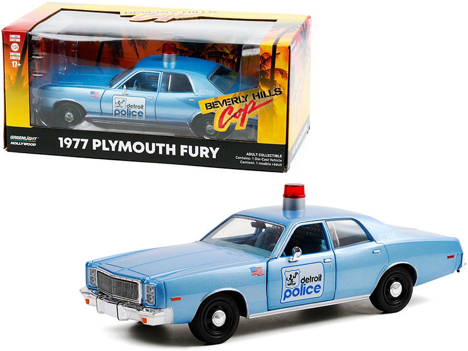 グリーンライト プリマス　フューリーデトロイトポリス - ビバリーヒルズ　コップ 1977 Plymouth Fury Detroit Police