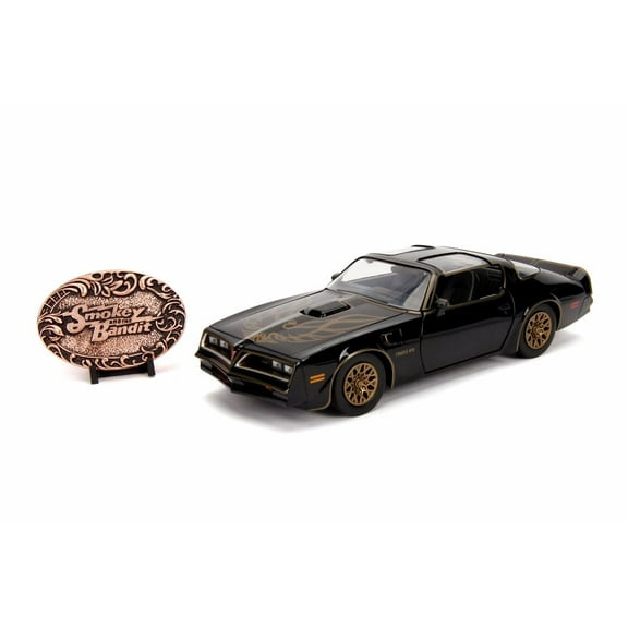 1977 Pontiac Firebird with Replica Belt Buckle, Smokey and the Bandit - Jada 30998 - 1/24 Scale Diecast Model Toy Car