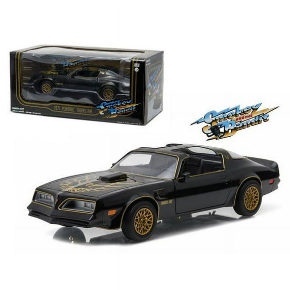 1977 Pontiac Trans Am Black \Smokey and the Bandit\ Movie 1/24 Diecast Model Car by Greenlight