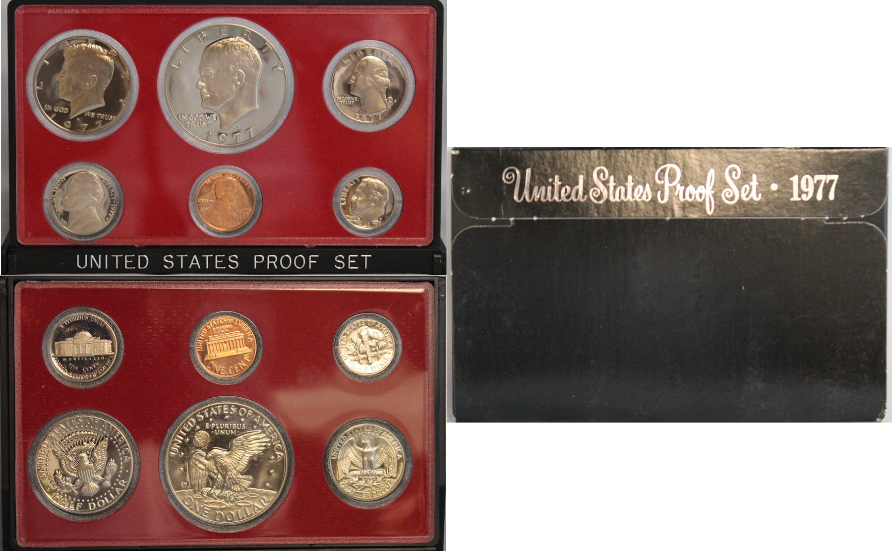 1977 Proof Set - U.S. Mint 6-Coin Set - Includes Eisenhower Dollar 