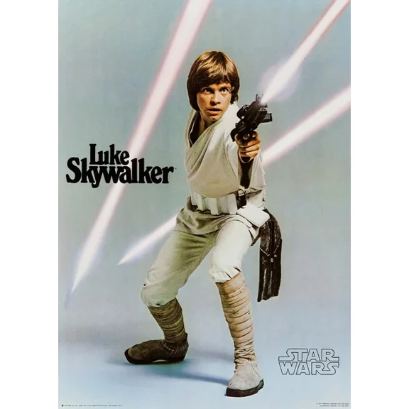 1977 Star Wars Episode Iv A New Hope Movie Poster Darth Vader Luke UNFRAMED PAPER POSTER