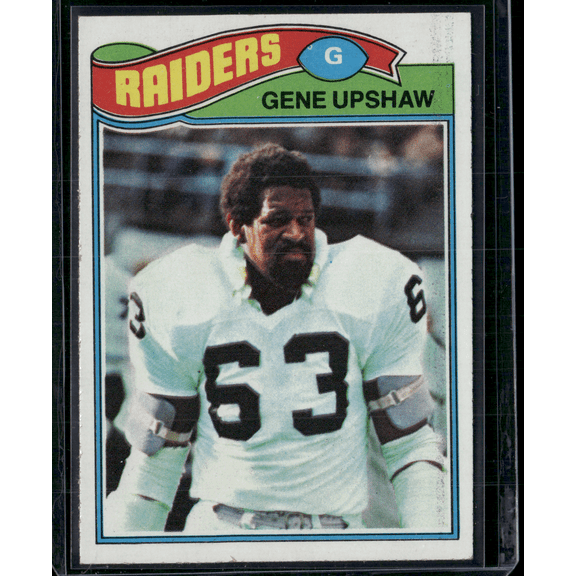 1977 Topps GENE UPSHAW #415 Print Snow