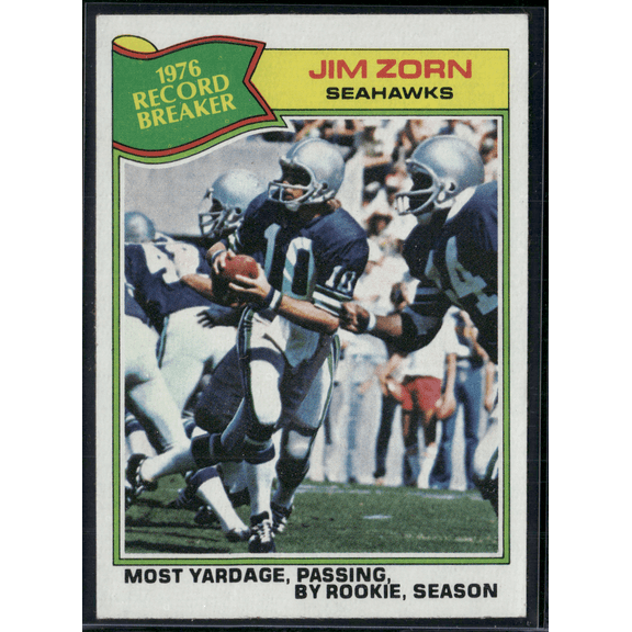 1977 Topps JIM ZORN #455 1976 Record Breaker