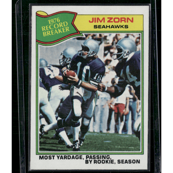 1977 Topps JIM ZORN #455 1976 Record Breaker