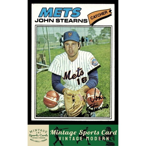 1977 Topps John Stearns #119 New York Mets Baseball Card