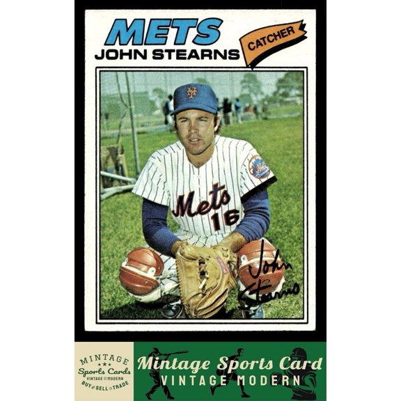 1977 Topps John Stearns #119 New York Mets Baseball Card