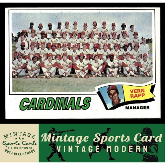 1977 Topps St. Louis Cardinals Vern Rapp #183 Baseball Card