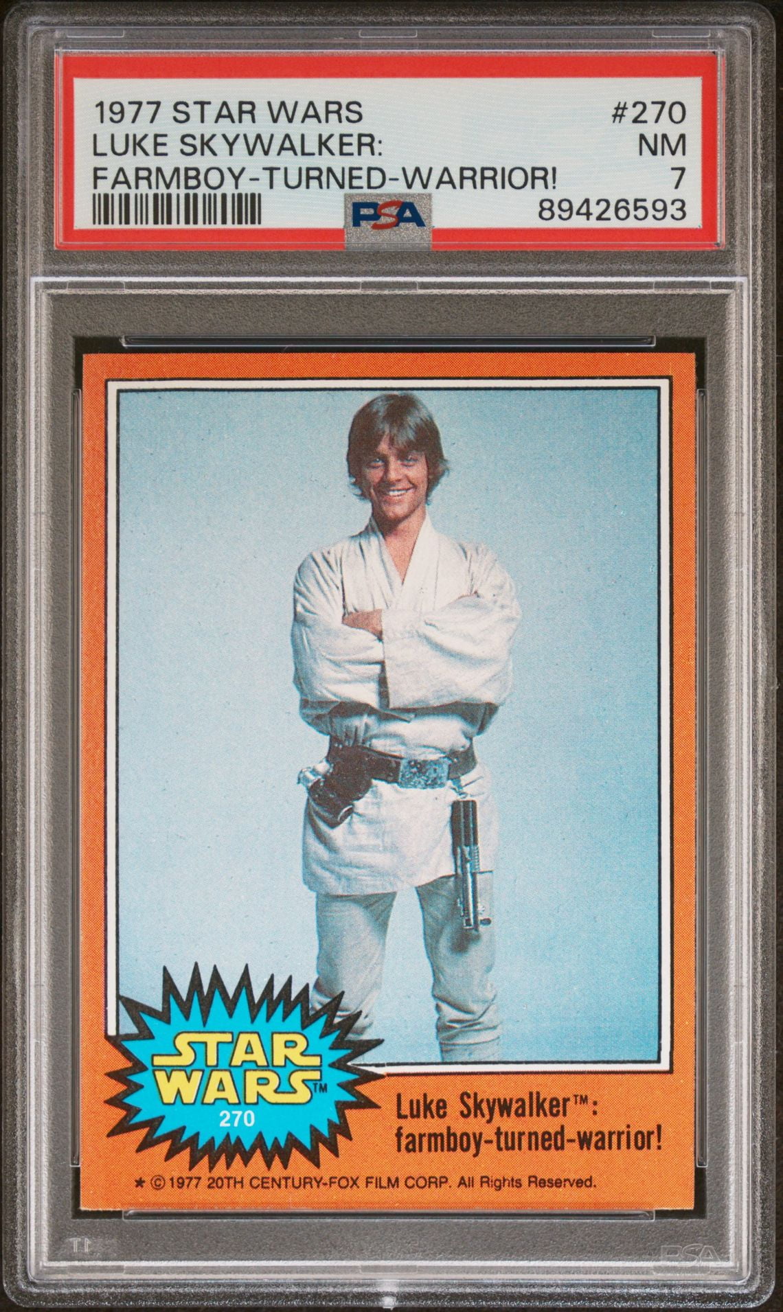 Pre-Owned 1977 Topps Star Wars Series Luke Skywalker Farmboy