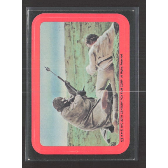 1977 Topps Star Wars Stickers Sticker Blank Back #17