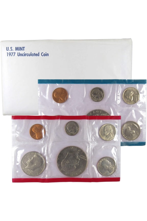 1977 Uncirculated Coin Set U.S Mint Original Government Packaging OGP