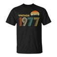 thumbnail image 1 of 1977 Vintage Sunset T-Shirt for Men – Retro 70s Graphic Tee, Classic Sunset Design, 1977 Birth Year Shirt, Cool Summer Vibes Apparel, Gift for Men Born in 1977, 1 of 3