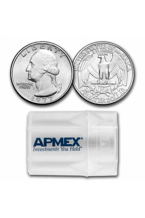 1977 Washington Quarter 40-Coin Roll BU