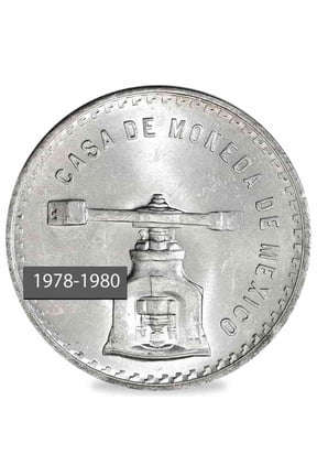1978-1980 1 oz Mexican 1 Peso Balancing Scale Silver Coin BU (Random Year)