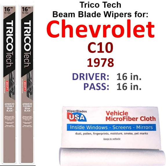 1978 Chevrolet C10 Beam Blade Wipers (Set of 2)