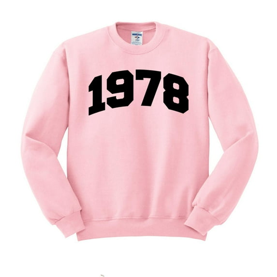 1978 College Style Sweatshirt Unisex 3X-Large Pink