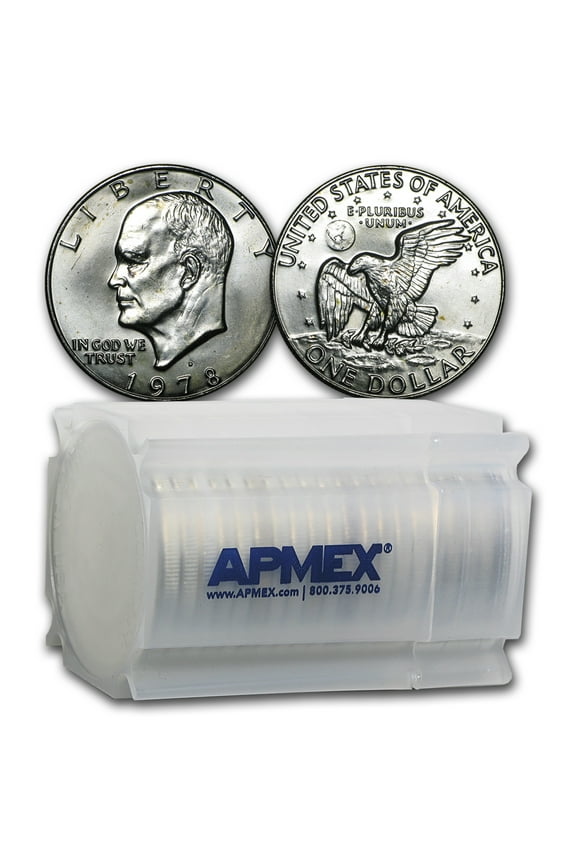 1978-D Eisenhower Dollars 20-Coin Roll BU