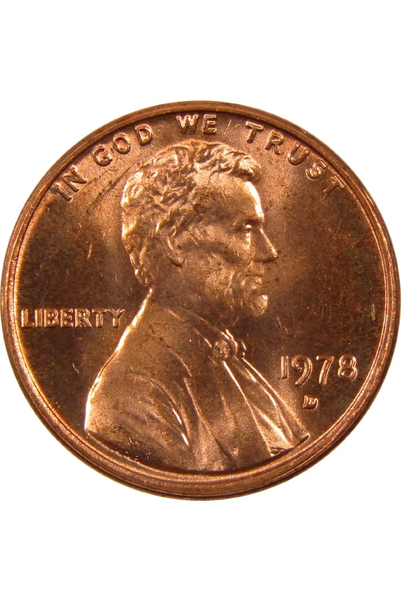 1978 D Lincoln Memorial Cent BU Uncirculated Penny 1c Coin