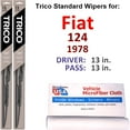 thumbnail image 1 of 1978 Fiat 124 Wiper Blades (Set of 2), 1 of 4