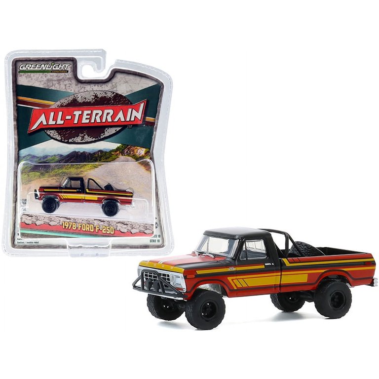 1978 Ford F-250 with Off-Road Parts Pickup Truck, Black and Red w