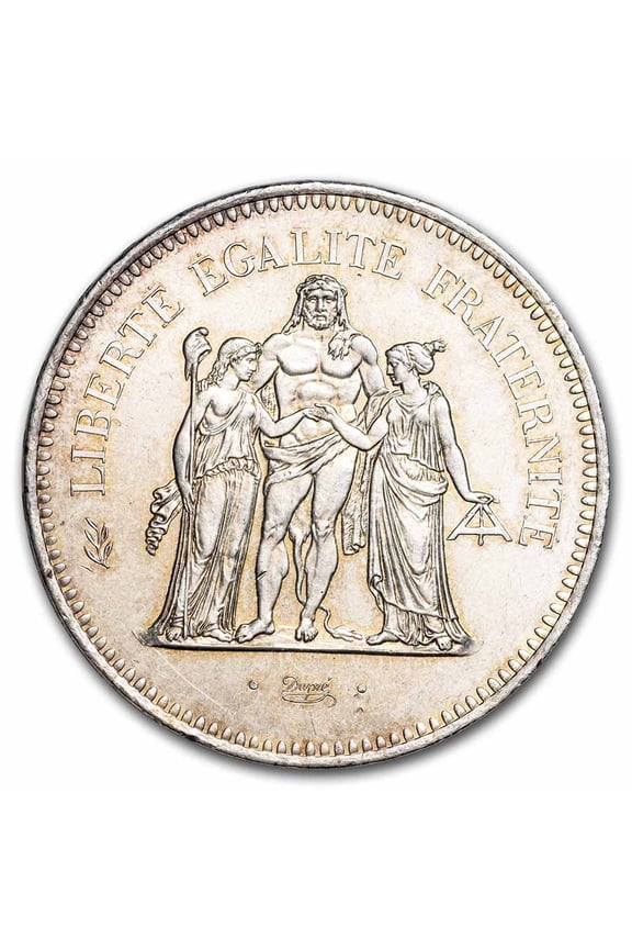 1978 France Silver 50 Francs Hercules BU