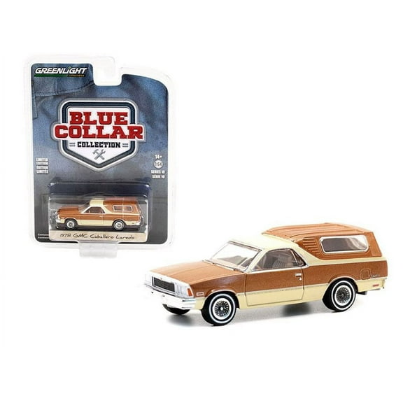 1978 GMC Caballero Laredo w/ Camper Shell, Brown - Greenlight 35220C - 1/64 scale Diecast Car