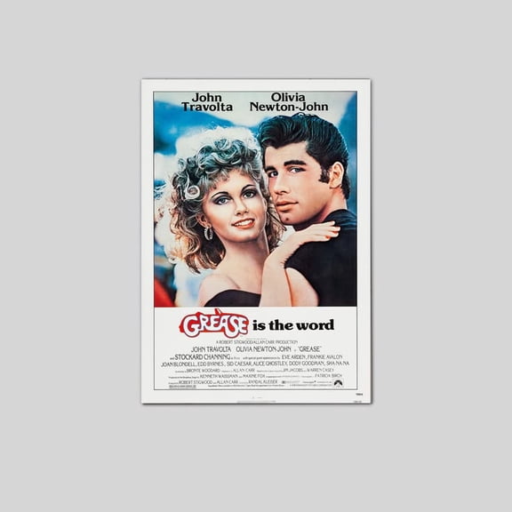 1978 Grease Movie Poster Danny Zuko Sandy Rizzo John Travolta Size 24''x36'' Googate