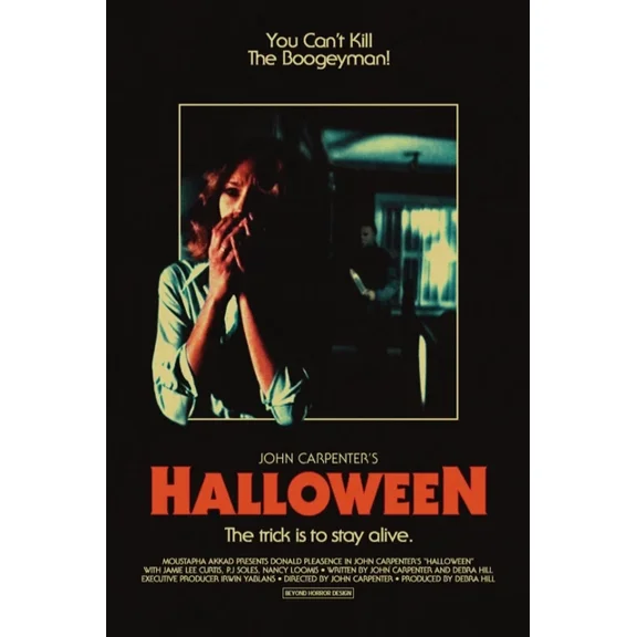 1978 Horror Movie Poster Michael Myers Laurie Strode Castle UNFRAMED PAPER POSTER, Home Decor