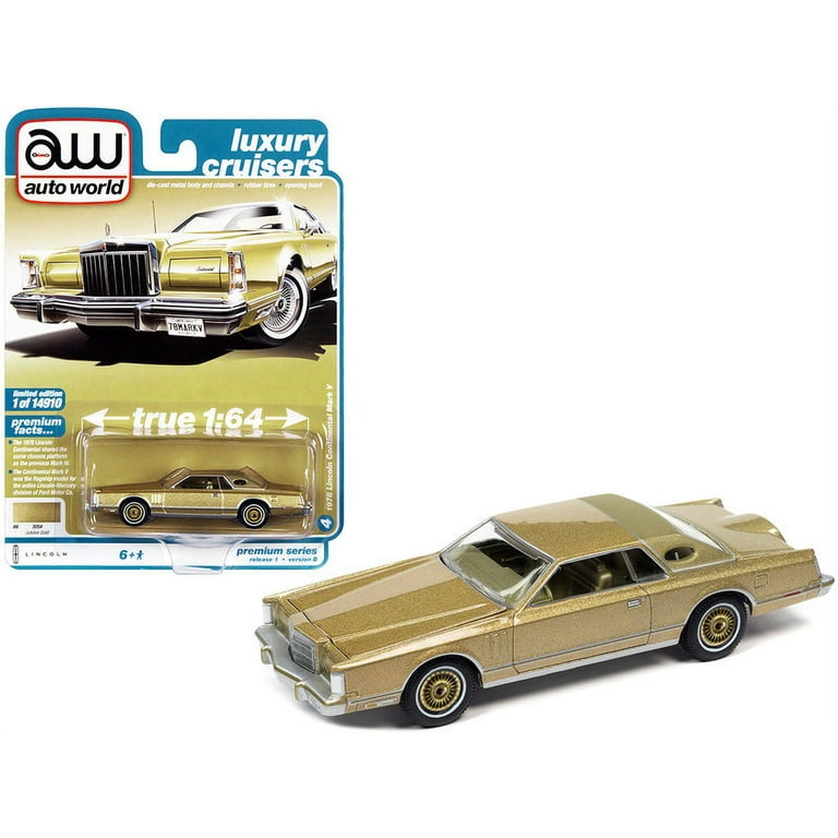 1978 LINCOLN CONTINENTAL MARK V COUPE WHITE & BLUE 1:18