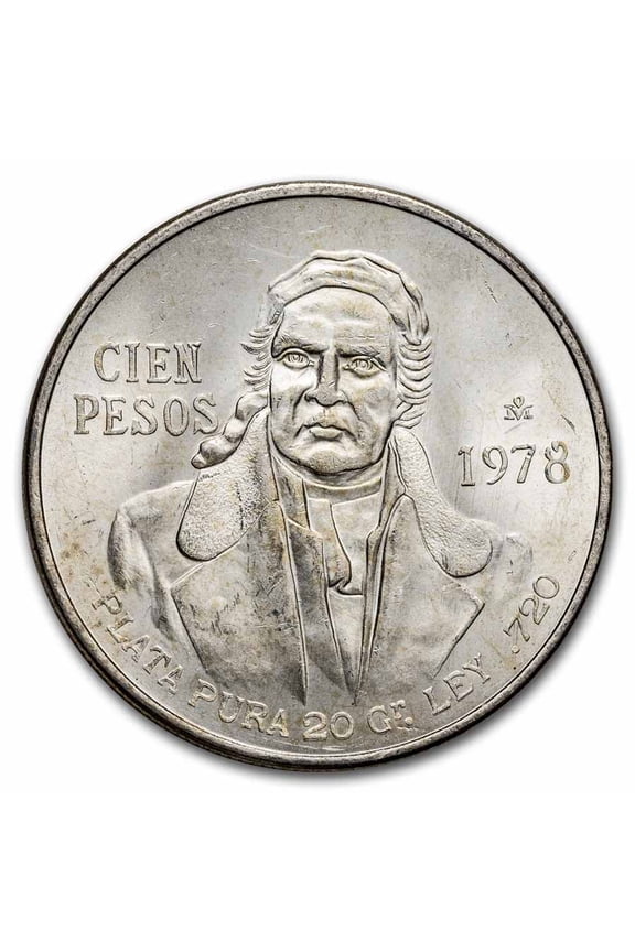 1978 Mexico Silver 100 Pesos BU