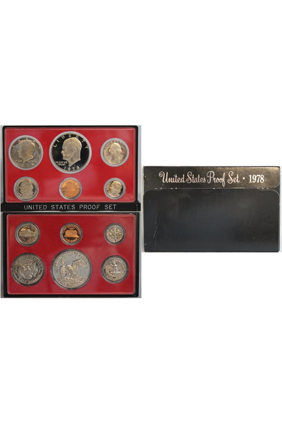 1978 Proof Set - U.S. Mint 6-Coin Set - Final Year of the Eisenhower Dollar