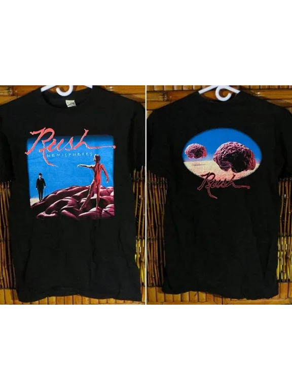1978 RUSH Band Hemispheres Album Cover, Rock Music Fan Tee, Concert Lover Gift Size S-4XL