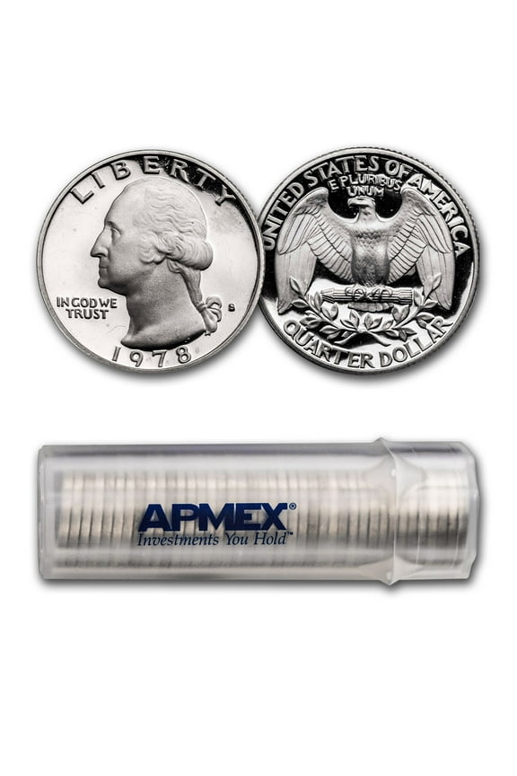 1978-S Washington Quarter 40-Coin Roll Proof