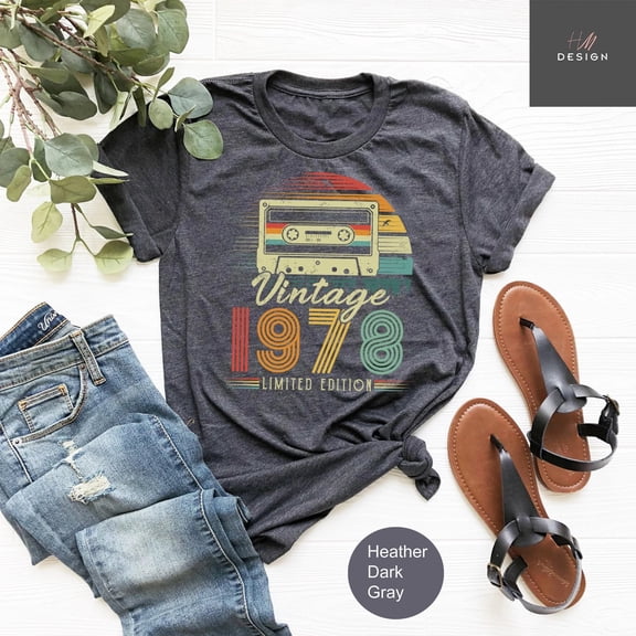 1978 Shirt, 47th Birthday Gift For Men, 47th Birthday Best Friend, 47th Bday, Seventies Sh